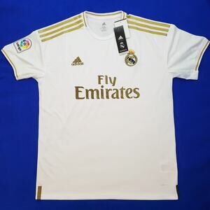BNWT Adidas Real Madrid La Liga 19/20 Official Licensed Home Football Jersey 2XL